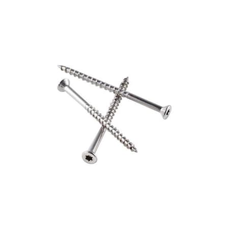 Simpson Strong-Tie Deck Screw, #7 x 2-1/4 in, Trim Head, Torx Drive, 350 PK T07225WPP